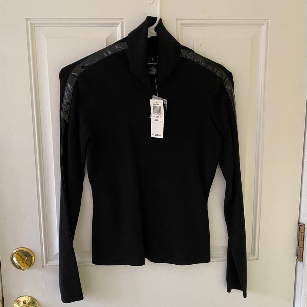 INC Petite Silk Turtleneck